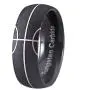 Cloud Dancer Sand Blasted 100% Tungsten Carbide Ring Black Sporty Basketball Pattern Domed Design Mens Wedding Band Ring Engagement Party Jewelry