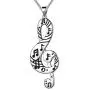 Beautlace Womens Musical Note Necklace Silver/18K Gold Black Gun Plated Treble Clef Music Note Jewelry Gifts for Music Lover Beautlace Womens Musical Note Necklace Silver/18K Gold Black Gun Plated Treble Clef Music Note Jewelry Gifts for Music Lover