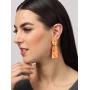 Tassel Earrings - Colorful Layered Tassel Earrings Bohemian Dangle Drop Earrings Shaded Earrings Metal Resin Beaded Earrings Women Girls Tiered Tassel Druzy Stud Earrings Women Gifts （4 Pairs)