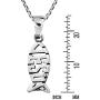 AeraVida Beautiful Christian “Jesus Fish” .925 Sterling Silver Pendant Necklace