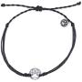 Tally Puppy String Bracelets for Women with Silver Paw Print Charm - Bracelet for Girls Dog Jewelry for Women Dog Lover Gifts Boys Bracelet Jewelry Men Adjustable Bracelet