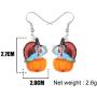 NEWEI Acrylic Thanksgiving Anime Turkey Earrings For Women kid Girl Fashion Charm Jewelry Gifts