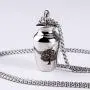 Fanery Sue Personalized Cremation Urn Necklace for Human/Pet Ashes Customizable Engraved Keepsake Memorial Jewelry
