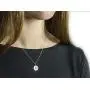EFYTAL Girlfriend Gifts, 925 Sterling Silver Nellie Studded Compass Necklace for Wife, Birthday Necklaces, Anniversary Valentines Gift for Her