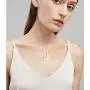 Initial Pendant Necklace, 14K Gold Filled Dainty Round Disc Double Side Engraved Hammered Initial Necklace Personalized Letter Pendant Initial Necklaces Jewelry Gifts for Women Girls