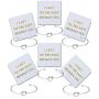 I Cant Tie The Knot Without You Bridesmaid Gift Cards Bridesmaid Bracelets Silver Tone- Set of 4,5,6