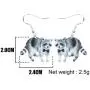 WEVENI Acrylic Northern Raccoon Earrings Dangle Drop Lovely Jewelry For Women Girls Ladies Gifts