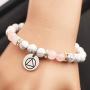 TIIMG Sobriety Gift Addiction Recovery Gift Recovery NA Gift AA Alcoholics Anonymous Birthday Gift Sober Beaded Bracelet New Beginnings Gift