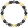 Citrine Crystal Hematite Feng Shui Black Obsidian Wealth Bracelet. Citrine Crystal Beaded Bracelets for Women and Men. 100% Wealth Generator and Lucky Money Attraction, Prosperity, Goals Manifestation, Citrine Good Luck Feng Shui Bracelet for Men and Wome