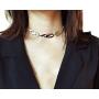 Women Men Harajuku Flame Choker Necklace Punk Rock Hip Hop Chain Necklace