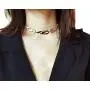 Women Men Harajuku Flame Choker Necklace Punk Rock Hip Hop Chain Necklace Women Men Harajuku Flame Choker Necklace Punk Rock Hip Hop Chain Necklace