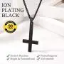 U7 Jewelry Polished Stainless Steel Inverted Cross of Peter Necklace for Men and Women, 22 Inch Chain, Custom Text Engrave and 3 Color Available, Gift Packed U7 Jewelry Polished Stainless Steel Inverted Cross of Peter Necklace for Men and Women, 22 Inch Chain, Custom Text Engrave and 3 Color Available, Gift Packed