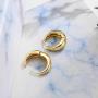 UILZ Chunky Hoop Earrings for Women, Small 14K Gold Plated Hypoallergenic Cute Huggie Lightweight Girls Tiny Hoop Earrings