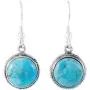 Turquoise Earrings 925 Sterling Silver & Genuine Turquoise (Choose Color) Turquoise Earrings 925 Sterling Silver & Genuine Turquoise (Choose Color)