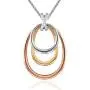 GEORGE · SMITH Triple Rings Circle Pendant Necklace Personalized Family Friendship Love Neckalces, Jewelry Gift for Women Girls GEORGE · SMITH Triple Rings Circle Pendant Necklace Personalized Family Friendship Love Neckalces, Jewelry Gift for Women Girls