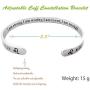 RENYILIN Creative Cuff Bracelet, Zodiac Bracelet, Inspirational Stainless Steel Bracelet for Men and Women