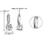 EVER FAITH 925 Sterling Silver Round Cut CZ Prong Setting Gorgeous Bridal Prom Leverback Dangle Earrings