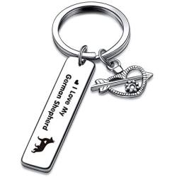 I Love My German Shepherd Keychain German Shepherd Lover Gifts Dog Person Jewelry