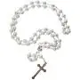 Catholic White Rosary Prayer Beaded Jerusalem Cross Crucifix Christ Jesus Necklace Decor with Holy Soil from Jerusalem for Auto Car for Men Women Religious Jewelry Pendant 20.5'' Catholic White Rosary Prayer Beaded Jerusalem Cross Crucifix Christ Jesus Necklace Decor with Holy Soil from Jerusalem for Auto Car for Men Women Religious Jewelry Pendant 20.5''