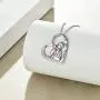 POPLYKE Horse/Giraffe/Cat and Girls Necklace for Girls Sterling Silver Horse/Giraffe Jewelry Gifts for Women