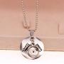 Uloveido Simple Mountain Necklace Mustard Seed Pendant, Stainless Steel Mountain Range Necklace Jewelry, Nature Necklace Y634