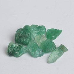 Gemhub Jewelry Making Green Emerald 42.50 Ct. Lot of 7 Pcs Uncut Natural Raw Rough Emerald Loose Stones