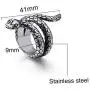 Nanafast Vintage Snake Ring Stainless Steel Snake Finger Ring Personalized Punk Animal Snake Jewelry for Women Men Size 7-12 Nanafast Vintage Snake Ring Stainless Steel Snake Finger Ring Personalized Punk Animal Snake Jewelry for Women Men Size 7-12