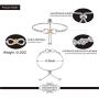 DESIMTION Infinity Bracelet for Women,Charm Symbol Adjustable Bracelets for Women Mothers Day Birthday Gifts for Women Mom Girls Girlfriends