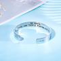 LParkin Inspirational Message Warrior Bracelet Jewelry Be Brave There are People Rotting for You Inspiration Sympathy Gift Message Bracelet