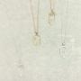 Bohemian Metallic Pendant Trendy Geometric Necklace - Lucky Charm Hamsa, Peace Hand Sign Face Profile Head, Skull Chain