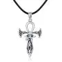 YAFEINI Sterling Silver Ankh Necklace Eye of Horus Cross Necklace Ancient Egyptian Symbol of Protection Jewelry Gifts for Men Women YAFEINI Sterling Silver Ankh Necklace Eye of Horus Cross Necklace Ancient Egyptian Symbol of Protection Jewelry Gifts for Men Women