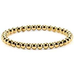 Stainless Steel Bead Elastic Bracelet
