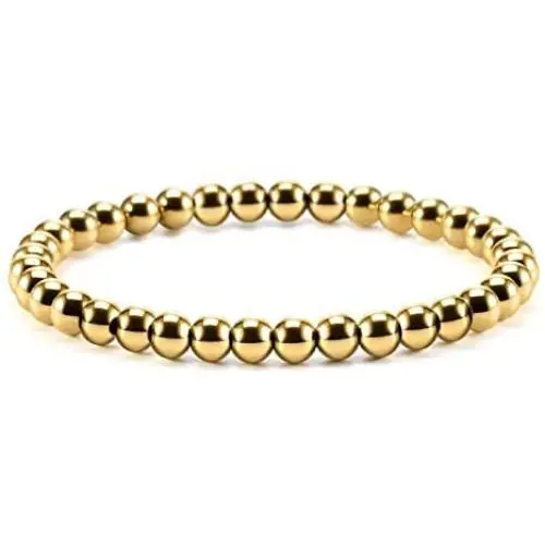 Stainless Steel Bead Elastic Bracelet Stainless Steel Bead Elastic Bracelet