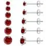 6 Pairs Stud Earrings Set, Hypoallergenic Cubic Zirconia Earrings 316L Stainless Steel CZ Earrings 3-8mm 6 Pairs Stud Earrings Set, Hypoallergenic Cubic Zirconia Earrings 316L Stainless Steel CZ Earrings 3-8mm