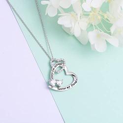 Sterling Silver Sisters Necklace Always My Sister Forever My Friend Heart Pendant Necklace Or Bracelet Or Ring Gift For Sister