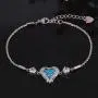CiNily Opal Heart Bracelet for Women Girls 18K Gold Plated Adjustable Bracelets for Her CiNily Opal Heart Bracelet for Women Girls 18K Gold Plated Adjustable Bracelets for Her