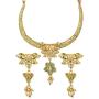 Efulgenz Indian Bollywood Traditional 14 K Gold Plated Kundan Pearl Wedding Choker Necklace Earrings Jewelry Set