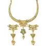 Efulgenz Indian Bollywood Traditional 14 K Gold Plated Kundan Pearl Wedding Choker Necklace Earrings Jewelry Set