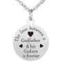 WPFdesign Godfather and Godson Dog Tag Necklace Jewelry Keychain Pendant