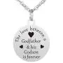 WPFdesign Godfather and Godson Dog Tag Necklace Jewelry Keychain Pendant