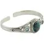 NOVICA 925 Sterling Silver Cuff Bracelet with Reconstituted Turquoise and Blue Topaz Azure Heavens NOVICA 925 Sterling Silver Cuff Bracelet with Reconstituted Turquoise and Blue Topaz Azure Heavens