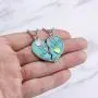 MJartoria BFF Necklaces for 2-Split Heart Green Cute Pendant Best Friends Forever Friendship Best Friends Necklaces for Girls, Sisters MJartoria BFF Necklaces for 2-Split Heart Green Cute Pendant Best Friends Forever Friendship Best Friends Necklaces for Girls, Sisters