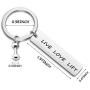 WUSUANED Fitness Keychain Live Love Lift Keychain with Barbell Charm Workout Gift Motivational Jewelry