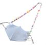 COLORFUL BLING Cute Acrylic Beads Candy Color Star Butterfly Face Mask Lanyard Holder Strap Chain Suitble for Mask Handy Ear Saver Statement Necklace for Women Girls Teens Jewelry