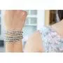 KELITCH Fashion Gray Crystal Beaded 5 Wrap Bracelet On Leather Strand Bracelets Jewelry KELITCH Fashion Gray Crystal Beaded 5 Wrap Bracelet On Leather Strand Bracelets Jewelry