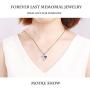 Eternalmemorial Heart Urn Necklaces for Ashes Stainless Steel Engraved Ashes Keepsake Cremation Jewlery Birthstone Necklace