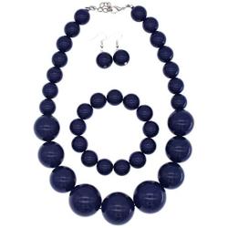 CIOOU Chunky Pearl Necklace Jewelry Set Pearl Choker Large Bead Necklace For Women Bride Wedding Gift