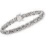 Ross-Simons Sterling Silver Small Byzantine Bracelet With Magnetic Clasp