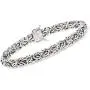 Ross-Simons Sterling Silver Small Byzantine Bracelet With Magnetic Clasp Ross-Simons Sterling Silver Small Byzantine Bracelet With Magnetic Clasp