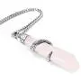BEADNOVA Healing Crystal Necklace for Women Men Energy Healing Crystal Pendant Gemstones Jewelry Pendulum Crystal Divination (Hexagonal, 18 Inches Stainless Steel Chain) BEADNOVA Healing Crystal Necklace for Women Men Energy Healing Crystal Pendant Gemstones Jewelry Pendulum Crystal Divination (Hexagonal, 18 Inches Stainless Steel Chain)
